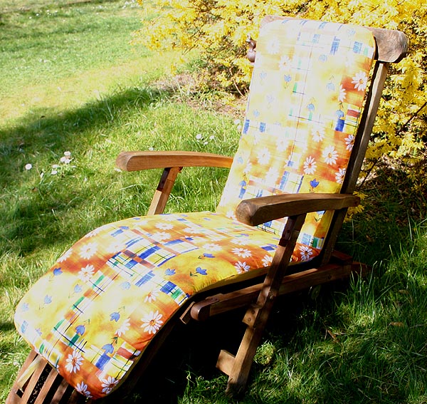POLSTERBEZUG premium SITZAUFLAGE POLSTER RELAXLIEGE NEU