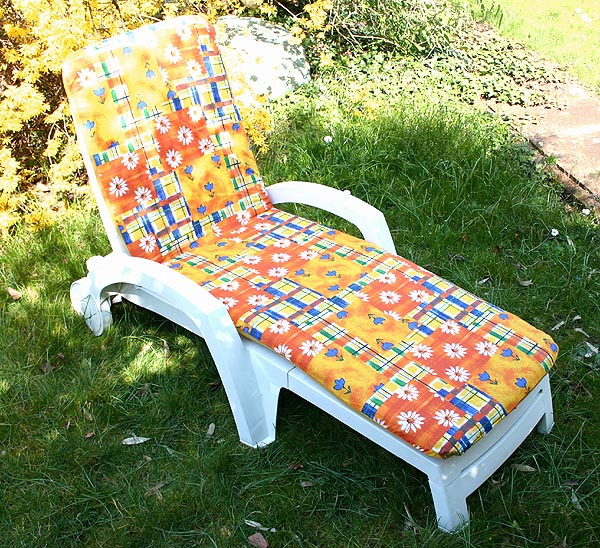 POLSTERBEZUG premium SITZAUFLAGE POLSTER ROLLLIEGE NEU