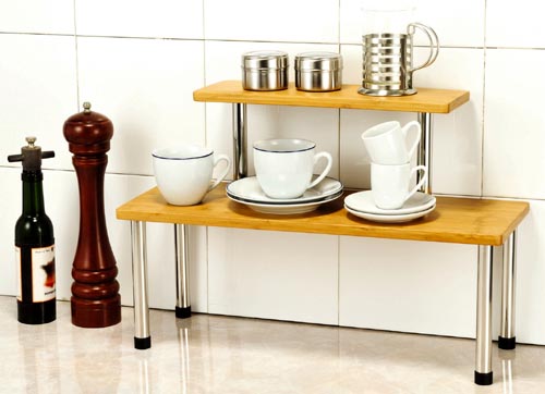 Küchenregal Küchengestell Ablage aus BAMBUS 52x19x36cm | eBay