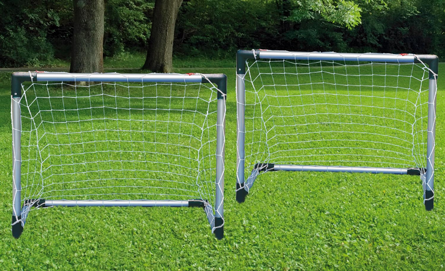 4x Fußballtor Hockeytor Tor wetterfest Metallrahmen je 61 x 45,5