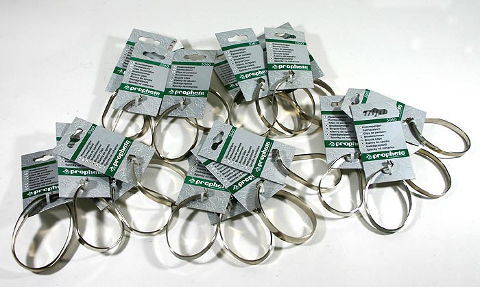 20 Paar Hosenspangen Hosenklammern Stahl verchromt NEU