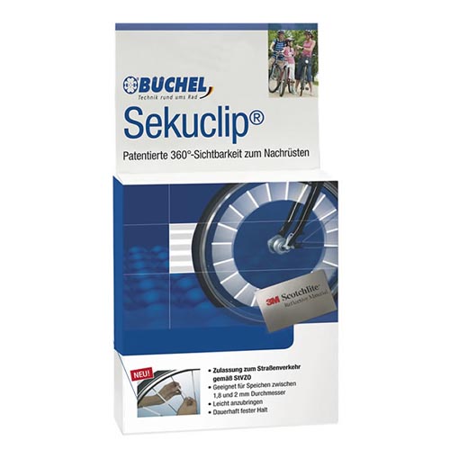 BÜCHEL Sekuclip Scotchlite 3M Speichenreflektoren Speichenstrahl