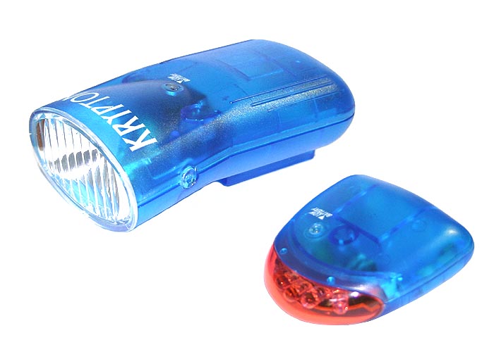 KRYPTON B1 Fahrradlampen Set Vorderlicht Rücklicht 5LED