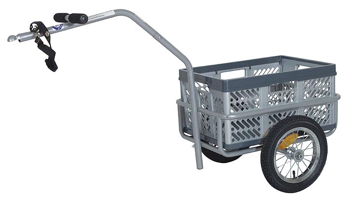 Fahrradanhänger CARGO 60 kg belastbar Faltbox 45 Liter