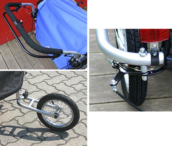 BLUE BIRD Erweiterung zum Jogger kurze Gabel ALUMINIUM