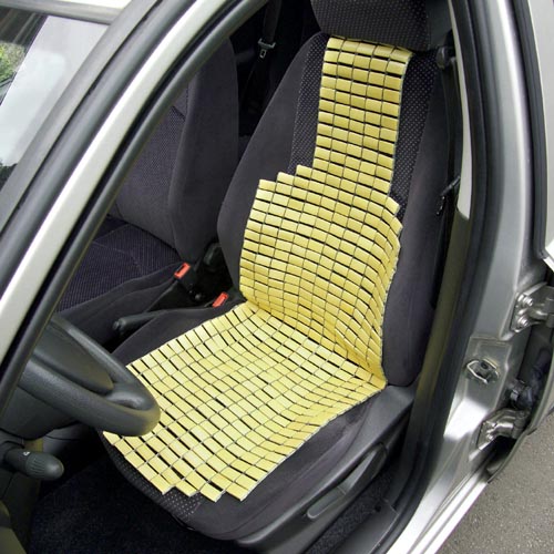 UNITEC 75764 Autositzauflage Bambus universell passend