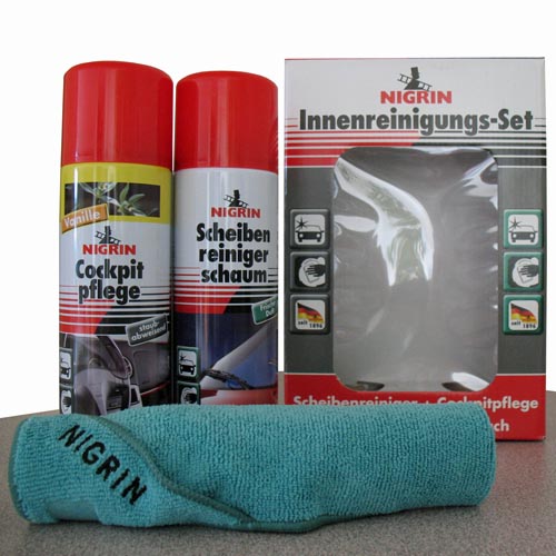 NIGRIN 97299 Innenreinigungsset Scheibenreiniger Cockpitpflege 3