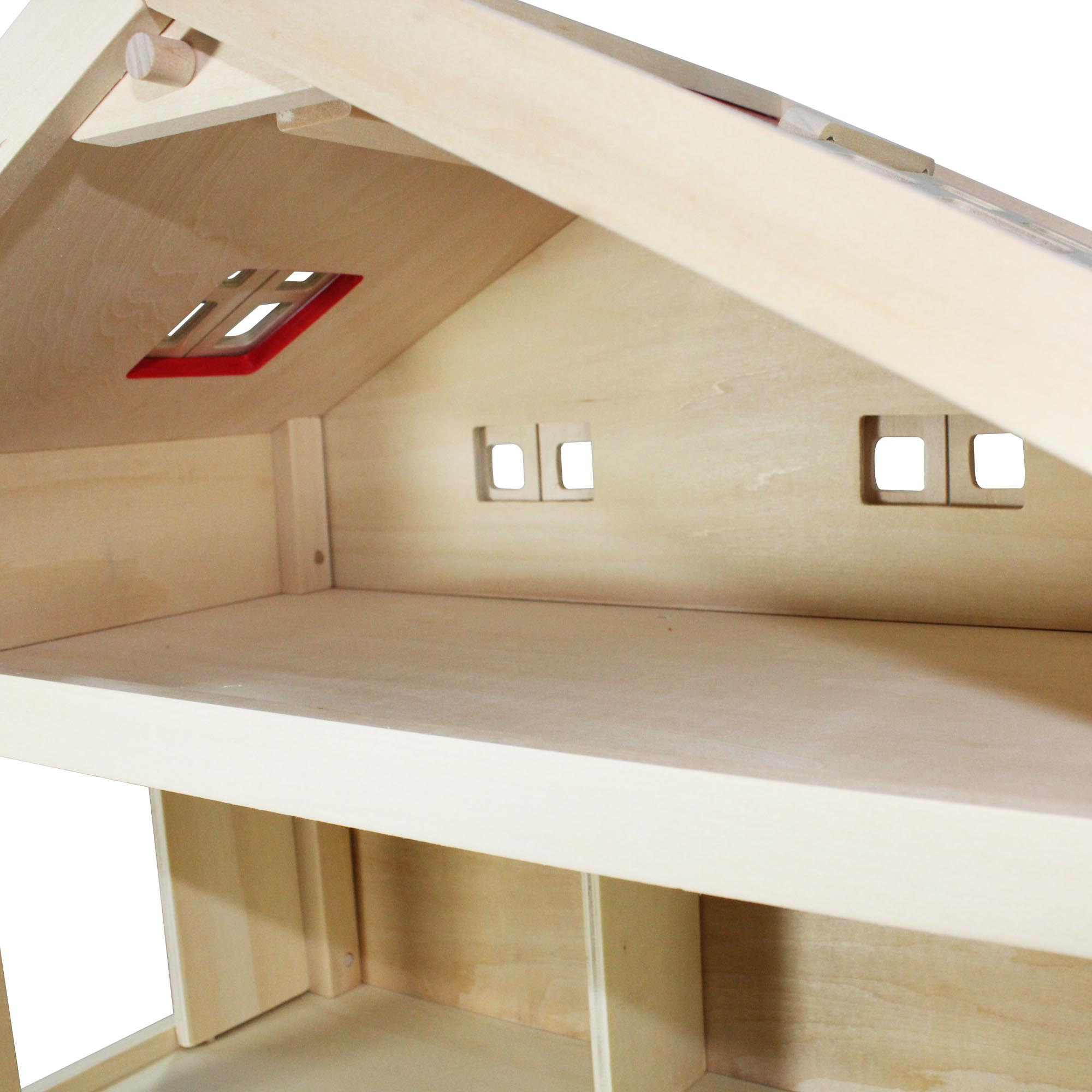 Villa freda puppenhaus stadtvilla aus holz mit 3 etagen tragegriff ...