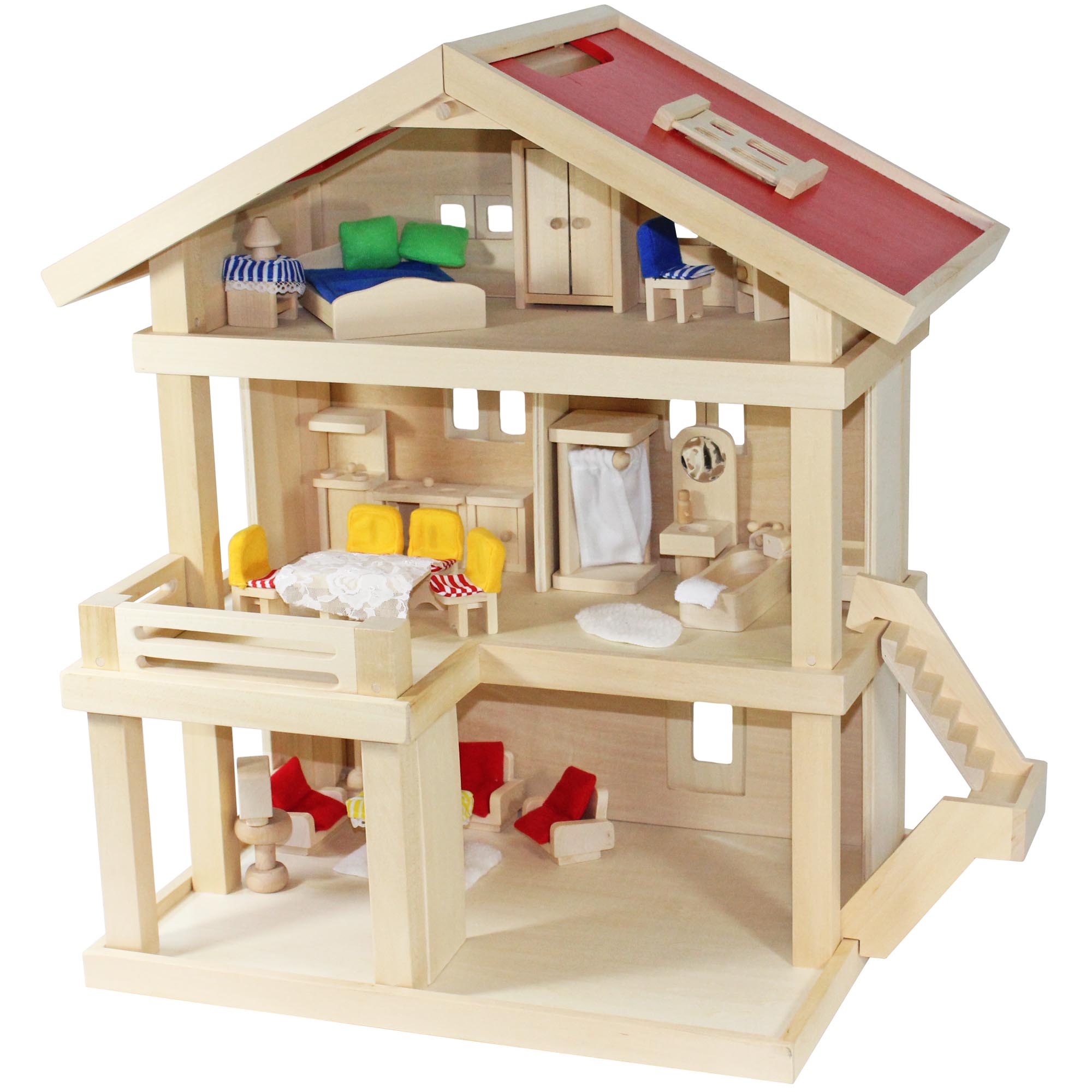 Puppenhaus holz - Spielzeug - einebinsenweisheit