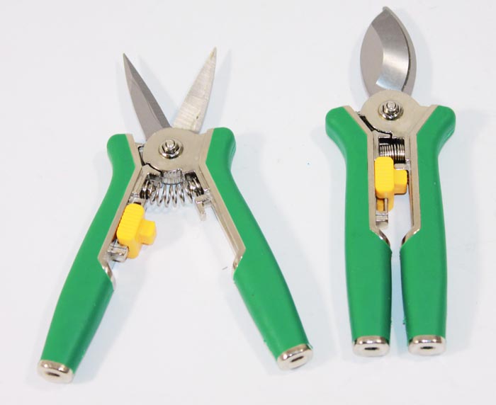 2er Set Mini Blumenschere Rosenschere Gartenschere Feinschnitt Schere