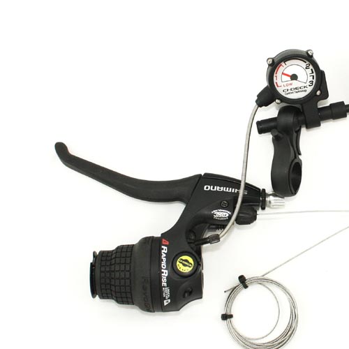 SHIMANO REVOSHIFT Schalt/Brems-Einheit links 3 fach Drehgriffsch