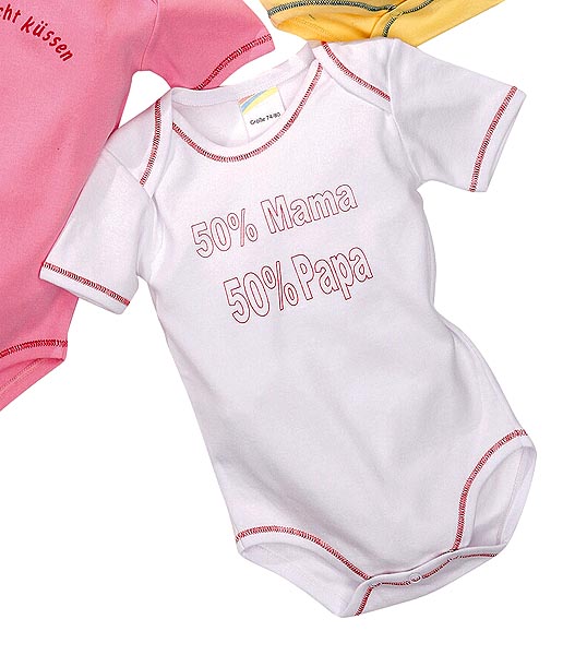 BODY STRAMPLER Baby Strampler Gr. 86-92 Baumwolle weiss