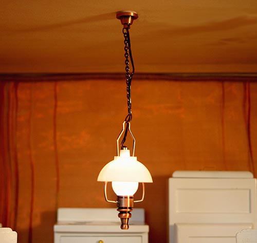 WUNDERSCH�NE DECKENLAMPE K�CHENLAMPE PUPPENHAUS 1:12