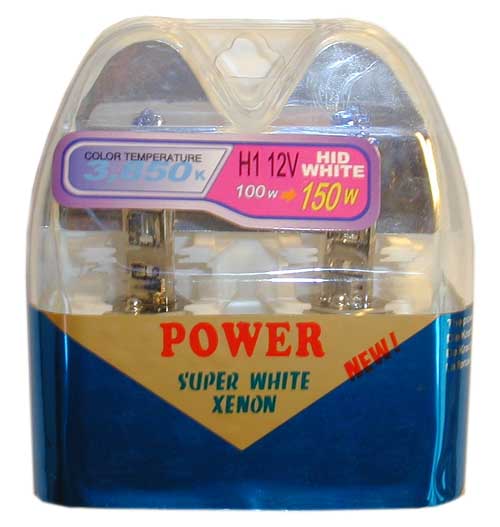 Super White Xenon Licht H1 100W 3850k