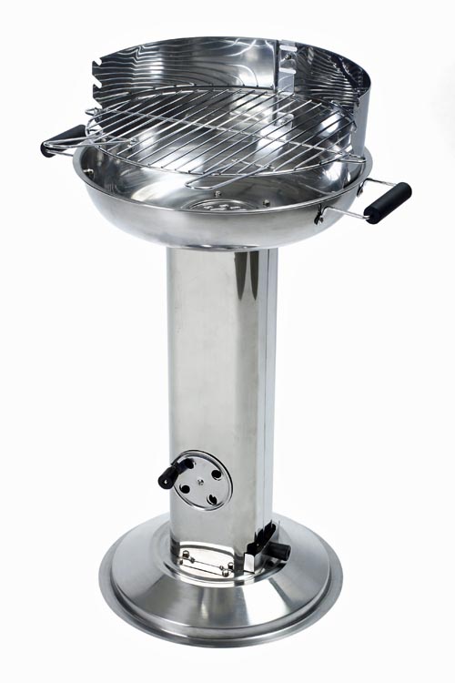 GAUCHOS Säulengrill Holzkohlegrill EDELSTAHL TÜV