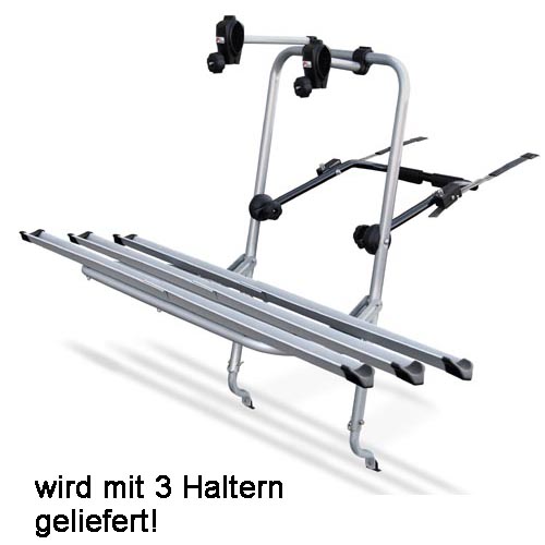 Heckträger LOGIC Fahrradträger 3 Fahrräder CLIP- ON- System mit Sc