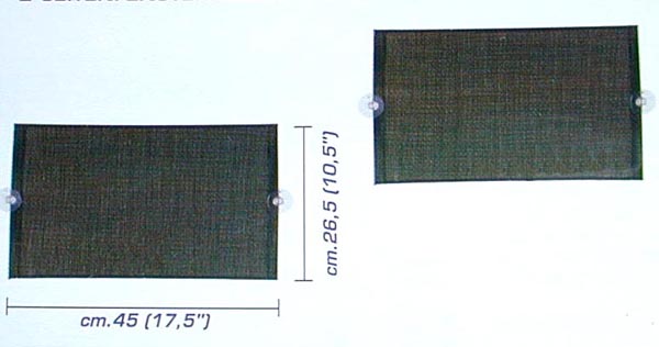 2x Rollo fürs Seitenfenster 45x26,5 cm NEU OVP