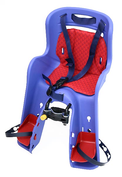 Fahrrad-Kindersitz Sitty mit 2 Halter für 2 Räder FRONTMONTAGE h