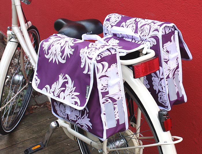 2x BASIL BLOSSOM Gepäckträgertaschen je 12l wasserdicht