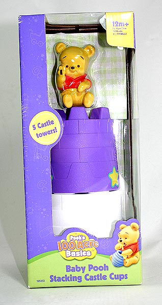 BABY POOH TURMSET 6-teilig Figur Pyramide Spielzeug Sandburg