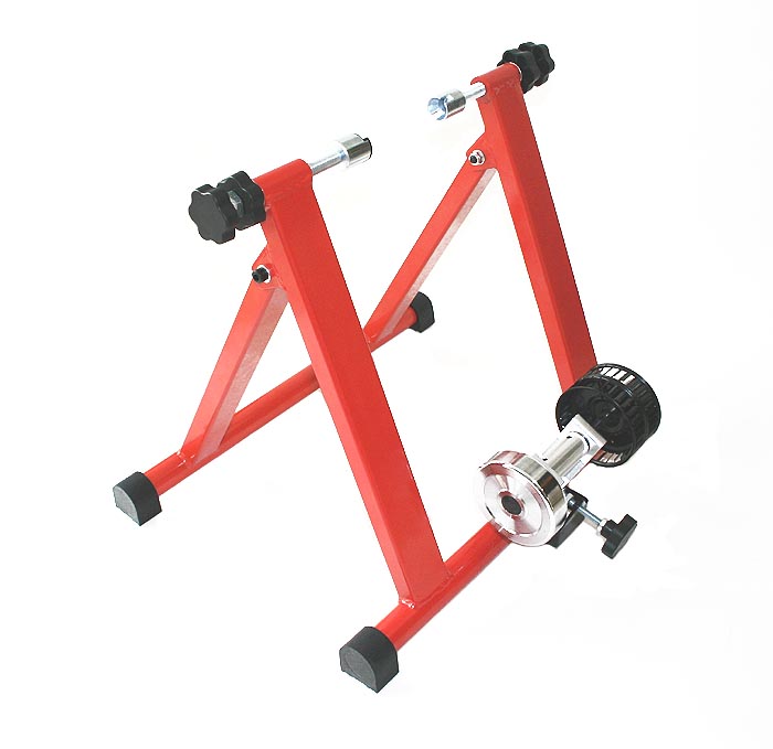 Rollentrainer RT55max Heimtrainer Räder von 26\"-28\" rot